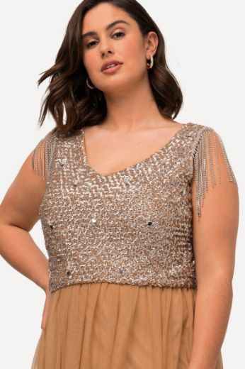 Plus size veliki brojevi Haljina maxi V ovratnika za punije