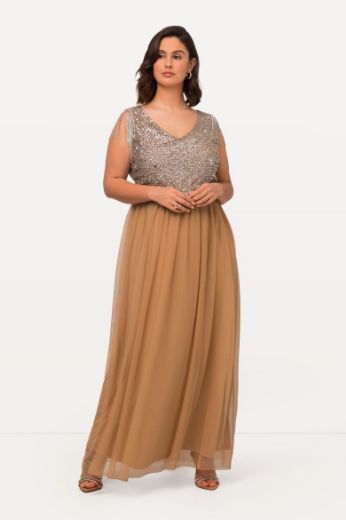 Plus size veliki brojevi Haljina maxi V ovratnika za punije