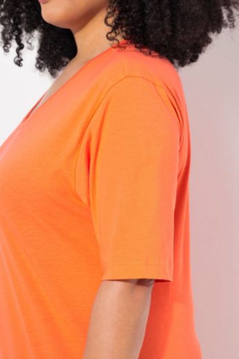 Plus size veliki brojevi Majica V izrez Basic za punije