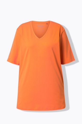 Plus size veliki brojevi Majica V izrez Basic za punije
