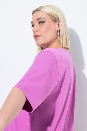 Plus size veliki brojevi Majica V izrez Basic za punije