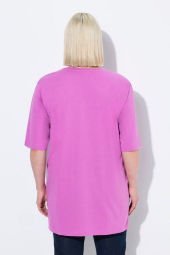Plus size veliki brojevi Majica V izrez Basic za punije