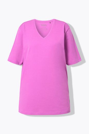 Plus size veliki brojevi Majica V izrez Basic za punije