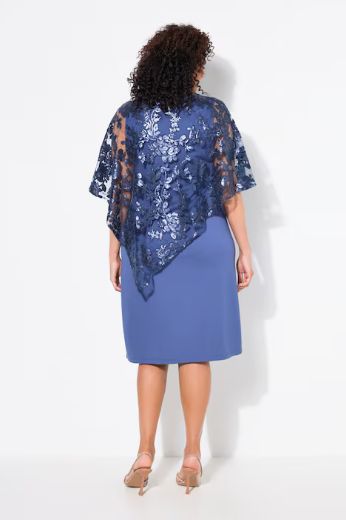 Plus size veliki brojevi Haljina elegantna s čipkom za punije