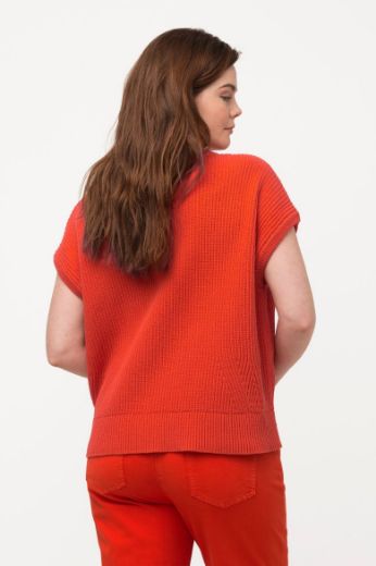 Plus size veliki brojevi Pulover kratkih rukava V ovratnika za punije
