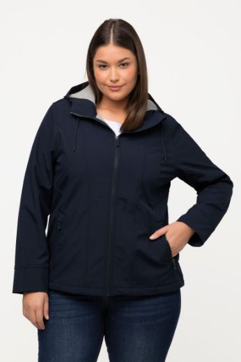 Plus size veliki brojevi Jakna od flisa s kapuljačom za punije