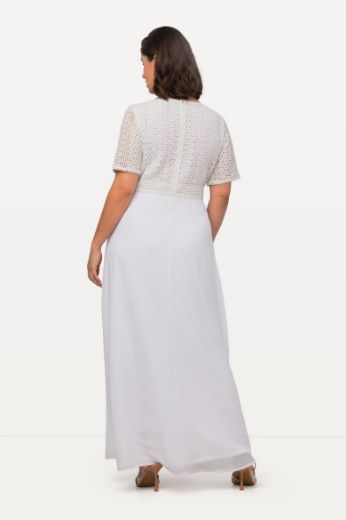 Plus size veliki brojevi Haljina kratkih rukava A kroja za punije