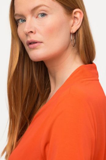 Plus size veliki brojevi Majica polu rukava V ovratnika za punije