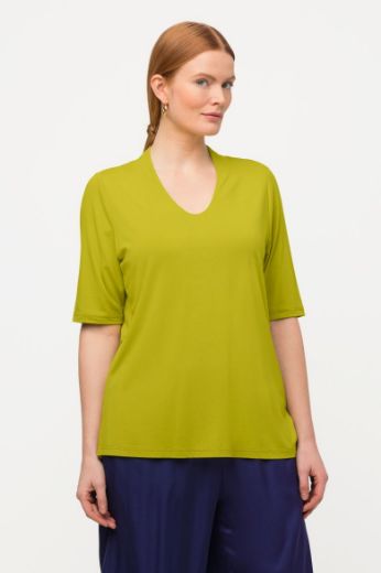 Plus size veliki brojevi Majica polu rukava V ovratnika za punije