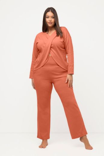 Plus size veliki brojevi Majica dugih rukava V ovratnika za punije