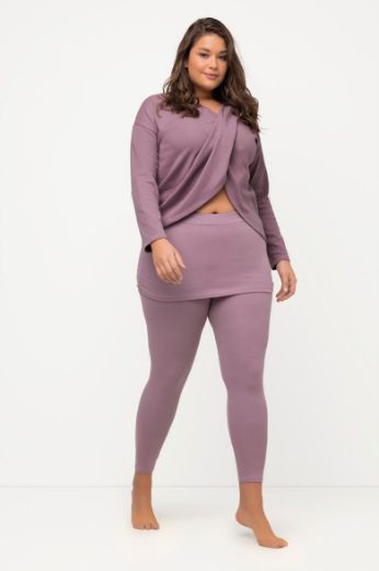 Plus size veliki brojevi Majica dugih rukava V ovratnika za punije