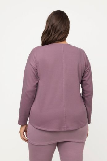 Plus size veliki brojevi Majica dugih rukava V ovratnika za punije