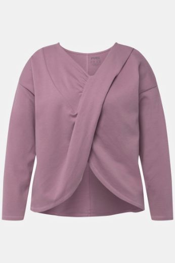 Plus size veliki brojevi Majica dugih rukava V ovratnika za punije