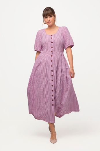 Plus size veliki brojevi Haljina na kopčanje za punije