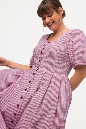 Plus size veliki brojevi Haljina na kopčanje za punije