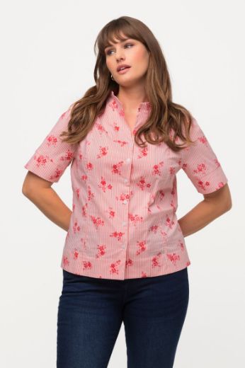 Plus size veliki brojevi Bluza polu rukava cvjetnog uzorka za punije