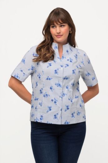 Plus size veliki brojevi Bluza polu rukava cvjetnog uzorka za punije