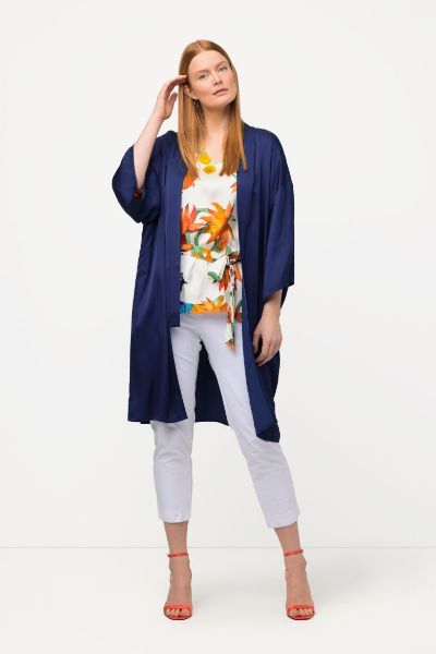 Veliki brojevi Bluza 3/4 rukava dužeg kroja moda za punije