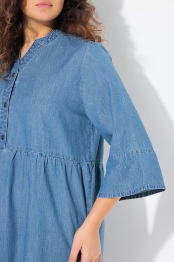 Plus size veliki brojevi Haljina 3/4 rukava A kroja za punije
