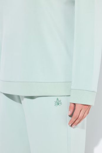 Plus size veliki brojevi Majica dugih rukava s izrezom na leđima za punije