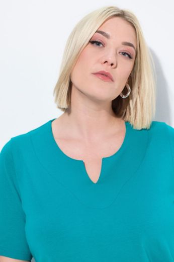 Plus size veliki brojevi Majica A kroj V ovratnik za punije