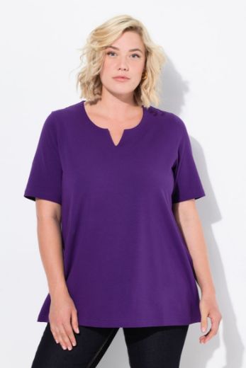 Plus size veliki brojevi Majica A kroj V ovratnik za punije