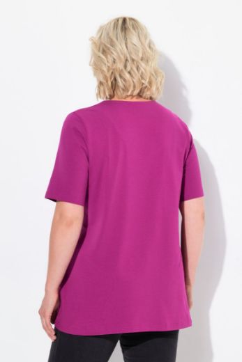 Plus size veliki brojevi Majica A kroj V ovratnik za punije