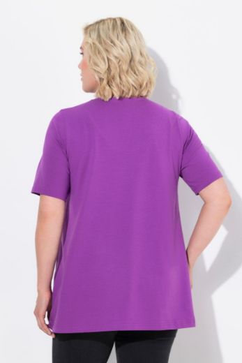 Plus size veliki brojevi Majica A kroj V ovratnik za punije