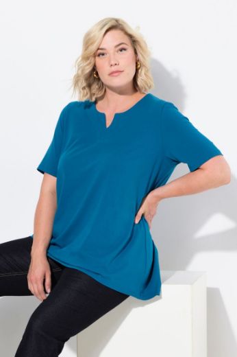 Plus size veliki brojevi Majica A kroj V ovratnik za punije