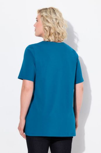 Plus size veliki brojevi Majica A kroj V ovratnik za punije