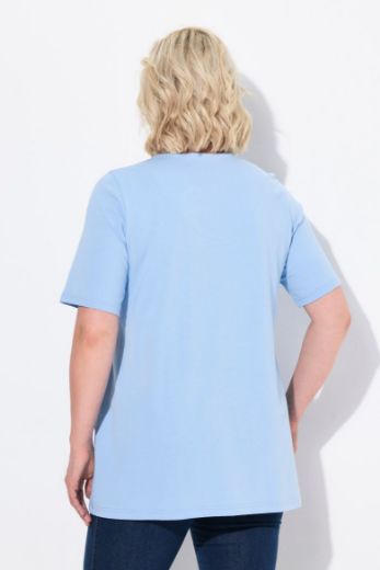 Plus size veliki brojevi Majica A kroj V ovratnik za punije