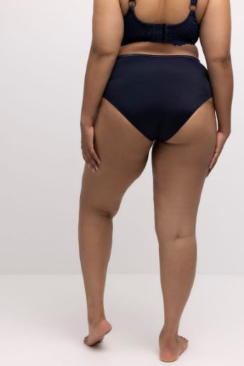 Plus size veliki brojevi Gaćice od mikrofibre s dodatkom ukrasne čipke za punije