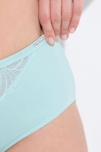 Plus size veliki brojevi Gaćice od mikrofibre s dodatkom ukrasne čipke za punije
