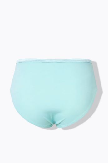 Plus size veliki brojevi Gaćice od mikrofibre s dodatkom ukrasne čipke za punije