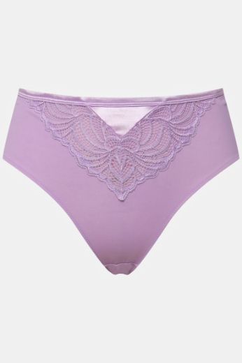 Plus size veliki brojevi Gaćice od mikrofibre s dodatkom ukrasne čipke za punije