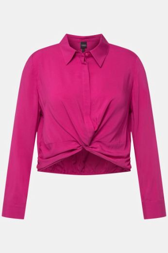Plus size veliki brojevi Bluza dugih rukava kraćeg kroja za punije