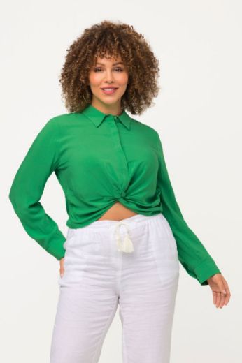 Plus size veliki brojevi Bluza dugih rukava kraćeg kroja za punije