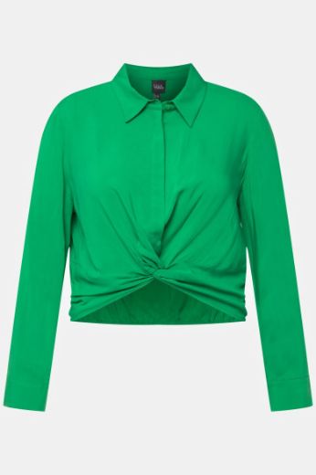Plus size veliki brojevi Bluza dugih rukava kraćeg kroja za punije