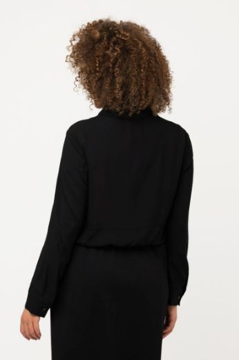 Plus size veliki brojevi Bluza dugih rukava kraćeg kroja za punije
