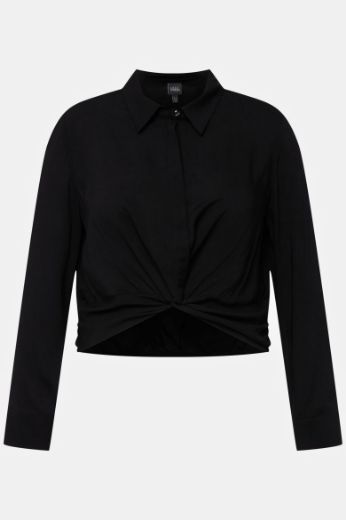 Plus size veliki brojevi Bluza dugih rukava kraćeg kroja za punije