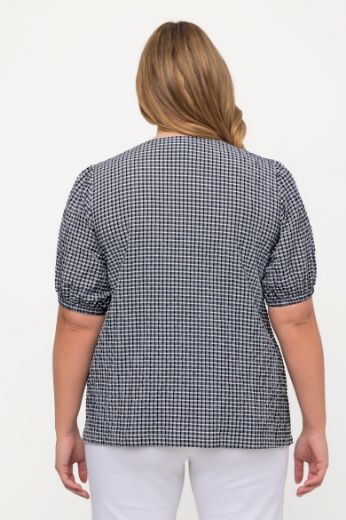 Plus size veliki brojevi Bluza kratkih rukava okruglog ovratnika za punije