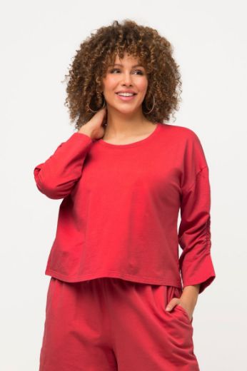 Plus size veliki brojevi Majica 3/4 rukava okruglog ovratnika za punije