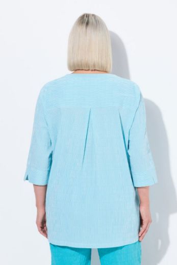 Plus size veliki brojevi Bluza 3/4 rukavi s gumbićima za punije