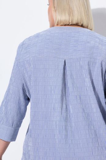 Plus size veliki brojevi Bluza 3/4 rukavi s gumbićima za punije