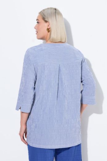 Plus size veliki brojevi Bluza 3/4 rukavi s gumbićima za punije
