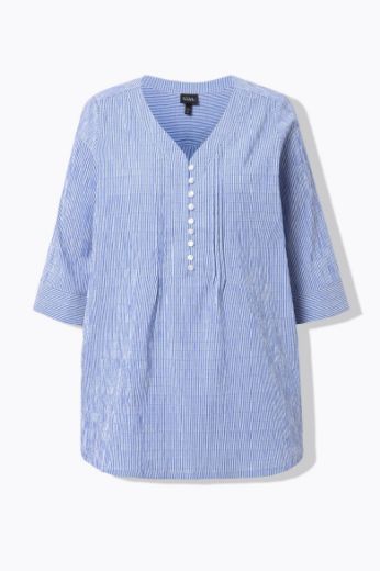 Plus size veliki brojevi Bluza 3/4 rukavi s gumbićima za punije