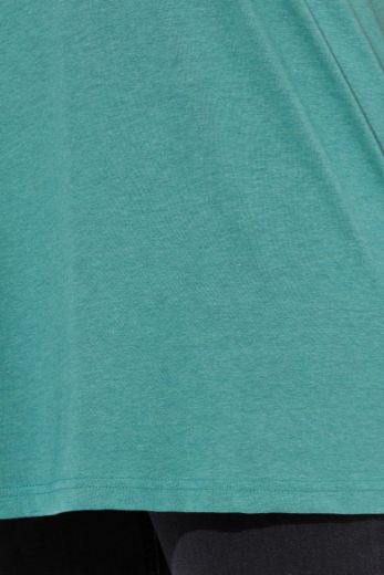 Plus size veliki brojevi Majica s naborima duži model za punije