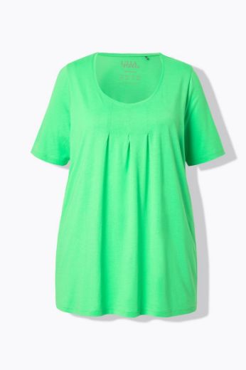 Plus size veliki brojevi Majica s naborima duži model za punije