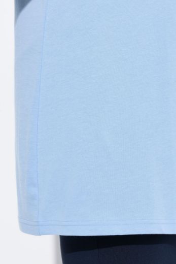 Plus size veliki brojevi Majica s naborima duži model za punije