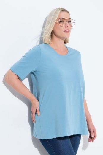 Plus size veliki brojevi Majica A kroj V ovratnik za punije